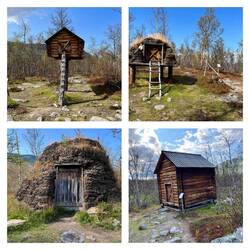 Versch. einstige Wohnsituationen der Samen