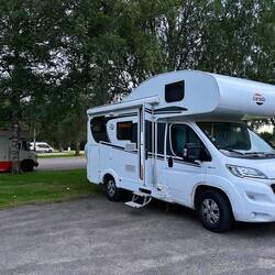 Auf dem Weg von der Westküste nach Stockholm 1 Nacht in Karlstad am 11.8