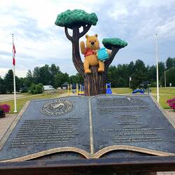Winnie the Pooh Denkmal in White River.