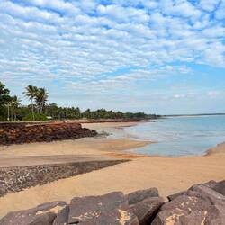 Beautiful beach. You can only swim if youre prepared to battle salt water crocs! 🐊