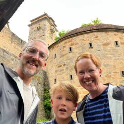 Da waren sie schon auf dem Weg in den Urlaub. Bo war kaum da, als wir zu Besuch waren