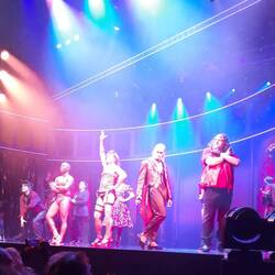 Cast at the end of the show