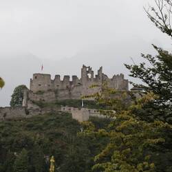 Die Burg Ehrenberg immer in Sichtweite