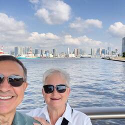 Tokyo skyline from the International Cruise Terminal.
