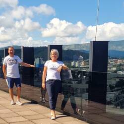 Blick von 16. Etage vom Hotel