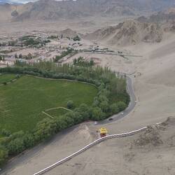 Blick von der Thikse Monastry