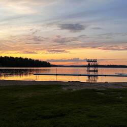 Sonnenuntergang am See