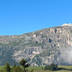 The route was up the face of the Sciliar, although there is a valley between