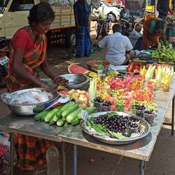 Überall gibt es Leckereien