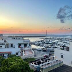 Sunset from hotel balcony