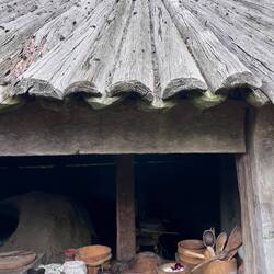 Baking house: being built hardly without any metal. Can be put together in some days, taken somewher