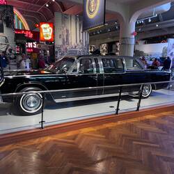 The limousine in which John F Kennedy was shot