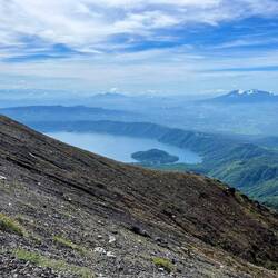 Blick vom Krater auf den Lago Coatepeque 🥰
