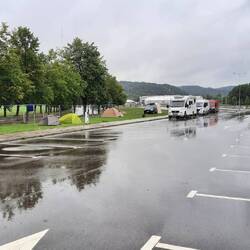 Camping Vilnius bei Regen