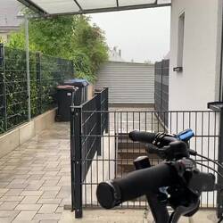 … nach hinten nass …