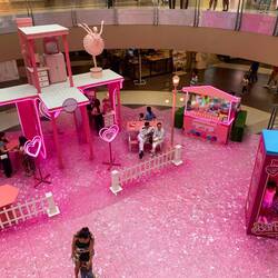 Hier ist voll der Barbie-Hype im Gange
