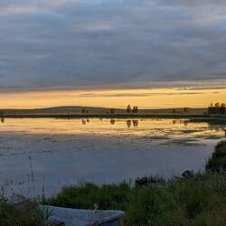 Abendstimmung am Stellplatz