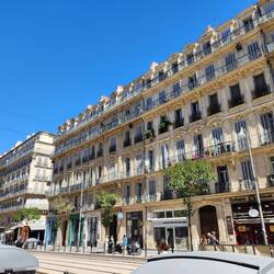 rue de la Republique, (Boulangerie Les Trois Freres, rated as best baguettes in Marseilles)