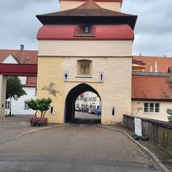 Eins der Stadttore in Nördlingen