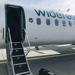 Einstieg direkt auf dem Rollfeld