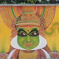 Bild eines Kathakali-Tänzers