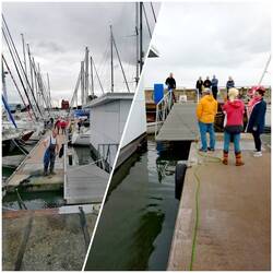 Unser Steg war vom Sturm abgerissen und gesperrt