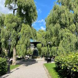 Sehr schöne Parkanlagen mit viel grüner Natur