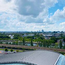 Blick vom 15. Stockwerk Richtung Amsterdam City