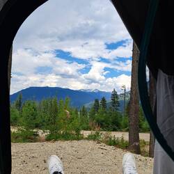 Aussicht aus dem Zelt ❤️