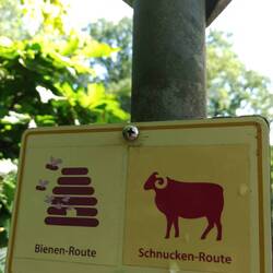 Ein 'Wildbienen-Erlebnispfad'. Ich weiss gar nicht, wie intensiv ich die erleben will.