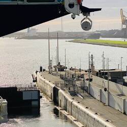 Schleuse öffnet sich