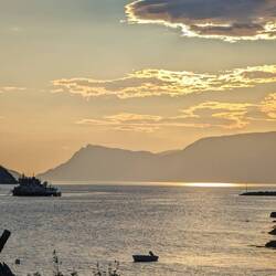 Abendstimmung am Stellplatz