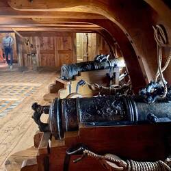 Der 1:1 Nachbau des ersten Kanonen Deck