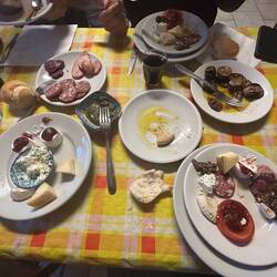Ein Teil der Antipasti von gestern Abend