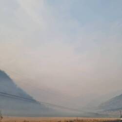 Wild fire smoke by Osoyoos