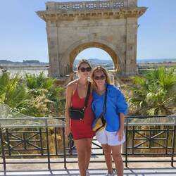 Robin & Georgie from the top of Bastione Saint Remy