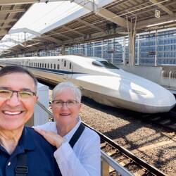 Shinkansen photo op @ Kyoto Station — Kyoto, Japan.