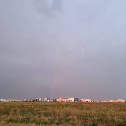 Einen kleinen Regenbogen gab es auch.