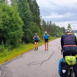 auch im Sommer sind in Finnland zahlreiche Langläufer unterwegs