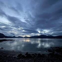 Der Ausblick kurz vor dem Schlafengehen