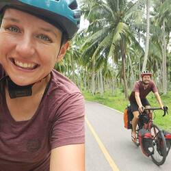 Kokos vom Rad betrachtet