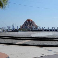 Mosque off Losari Beach.