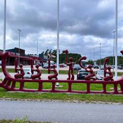 Auf dem Weg nach Fossim waren wir noch kurz einkaufen