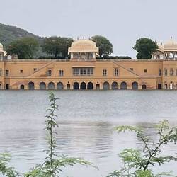 Jal Mahal Palace in Man Sagar lake