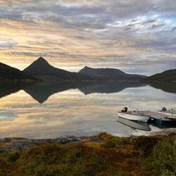 Sonnenuntergang am Campingplatz