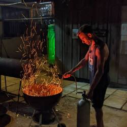 Grillabend unter Tauchern 😄