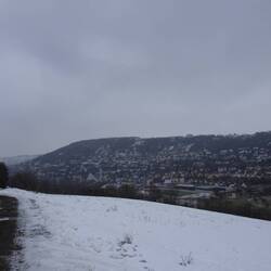 Blick zurück nach Künzelsau ins Kochertal