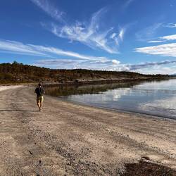 Strand im Wandergebiet