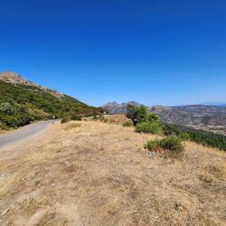 Top of the mountin pass at 500m near Montevecchio