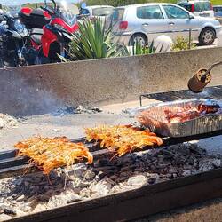 Awesome beach shack BBQ in Is Arutas